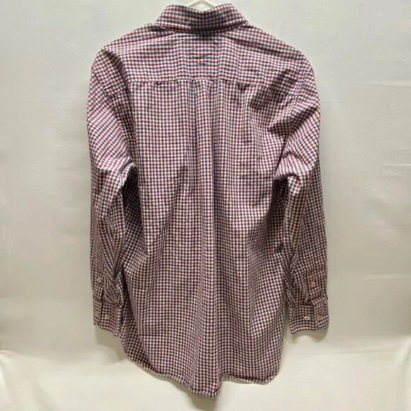 Tommy Hilfiger Shirt Men's Small Red White Blue Plaid Long Sleeve Button Up EUC - Picture 11 of 13